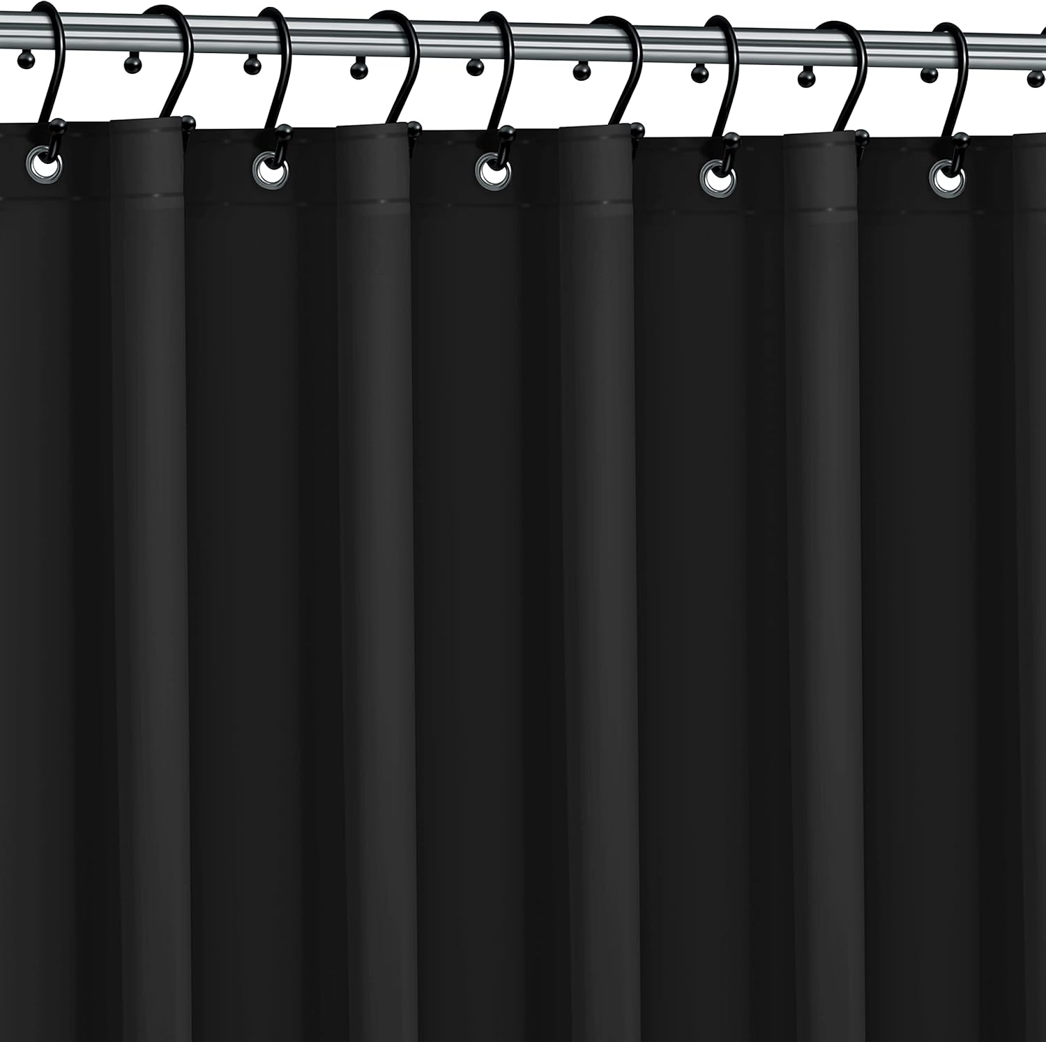 No Smell Shower Curtain Liner 72x72 White - PEVA Plastic Shower Curtain for Bathroom, PVC-Free Waterproof Shower Liner with Metal Grommets and Magnet-Weighted Bottom Hem - Washable Inner Liner